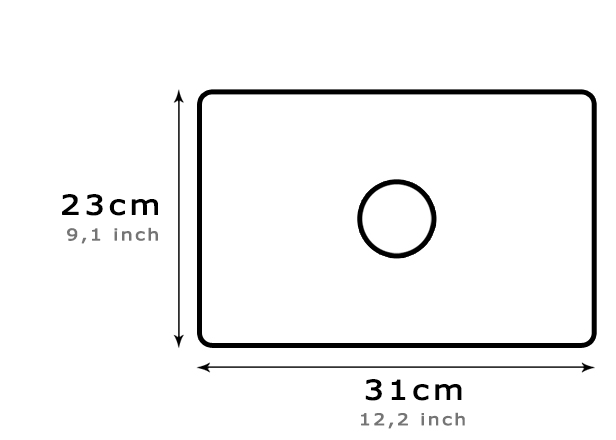 Measures of Apple MacBook Air 13" Leather case