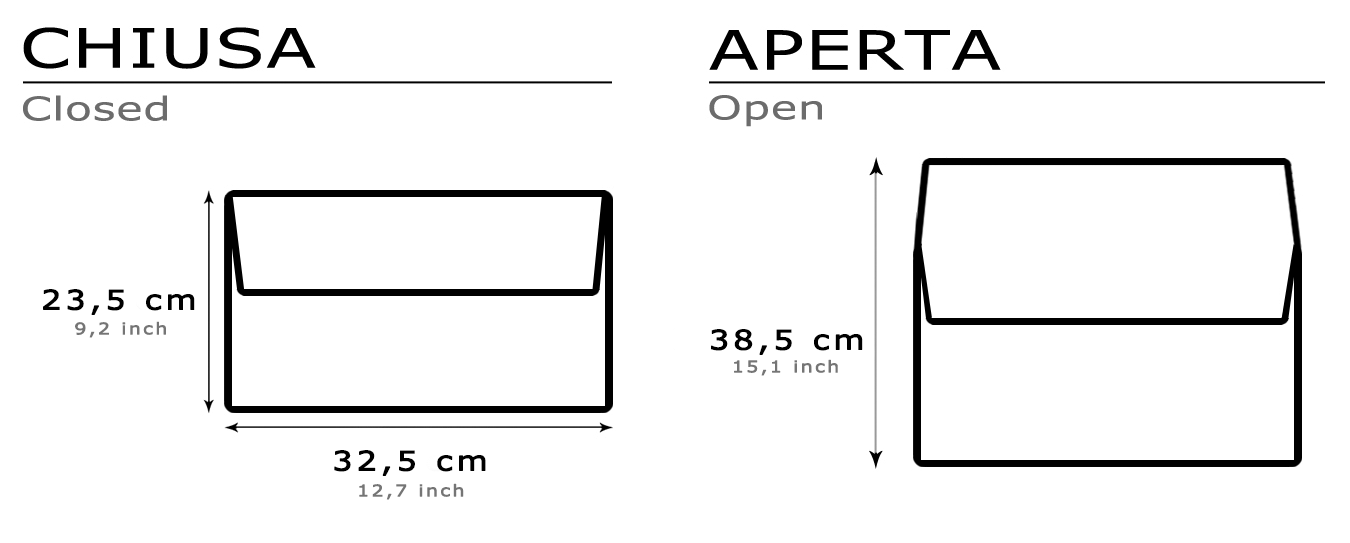 Measures of Apple MacBook Air 13" Leather case