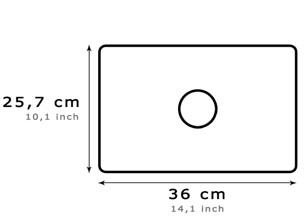 Measures of Apple MacBook Air 15" Leather case