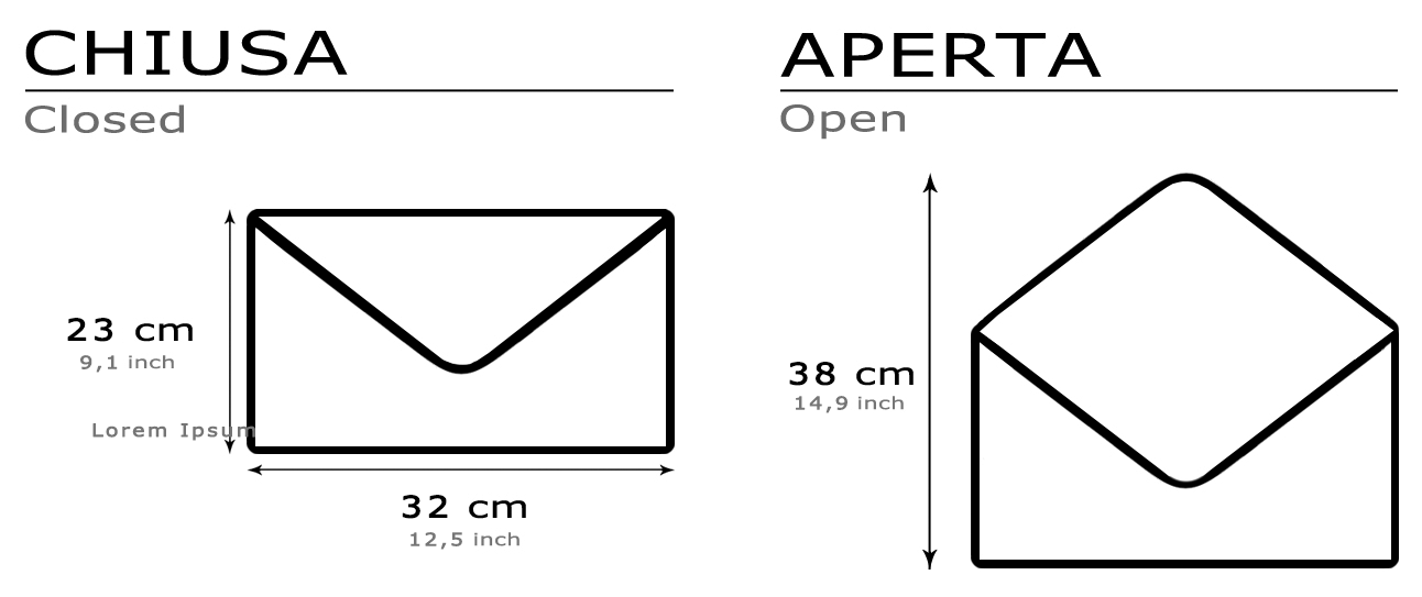 Measures of the Apple MacBook 13" & 13" pro Leather Case